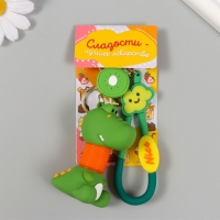 Брелок резина с карабином, ремешком "Крокодил" гофрошея 4х5,5х7,5 см Брелок резина с карабином, ремешком "Крокодил" гофрошея 4х5,5х7,5 см