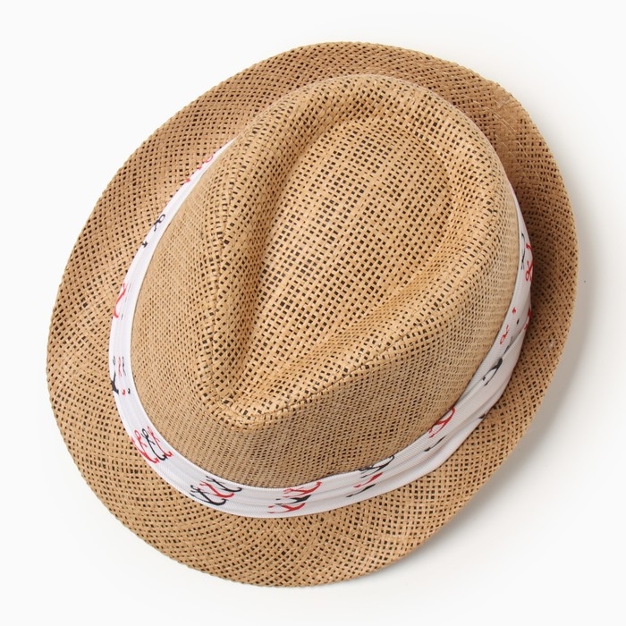 Шляпа мужская MINAKU, цвет светло-коричневый, р-р 58 Шляпа мужская MINAKU, цвет светло-коричневый, р-р 58