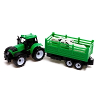 Трактор инерционный &laquo;Фермер&raquo;, с прицепом и животными