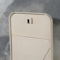 Зеркало на подставке, зеркальная поверхность 16 &times; 24 см, цвет бежевый