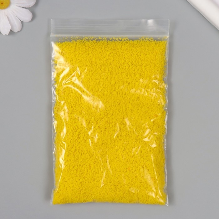 Декор для создания миниатюр (деревья, газон) порошок Декор для создания миниатюр (деревья, газон) порошок "Цитрусовый жёлтый" набор 20 гр