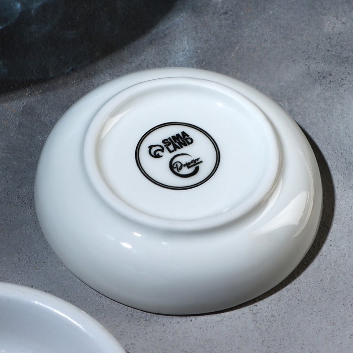 Соусник керамический «Дом», 7.6 х 2 см, цвет белый Соусник керамический «Дом», 7.6 х 2 см, цвет белый