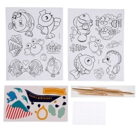 Набор для творчества: изготовление топперов, раскраска-наклейки аппликация EVA «Море» Набор для творчества: изготовление топперов, раскраска-наклейки аппликация EVA «Море»