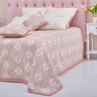 Покрывало хлопковое Этель &laquo;Лес&raquo; 150х240&plusmn;5 см, цвет бежевый, 100% хлопок, 300 гр/м2