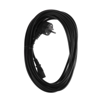 Кабель питания Luazon KDGN-005, Schuko - C13, 10 А, 3 м, 3-х жильный, черный Кабель питания Luazon KDGN-005, Schuko - C13, 10 А, 3 м, 3-х жильный, черный
