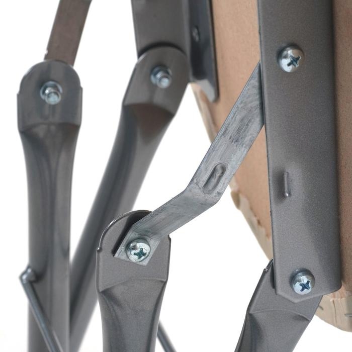 Табурет складной  на 4-х опорах ТБСК1/3, коричневая