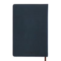 Ежедневник недатированный, А5, 140л, клетка, обл.кожзам, Синий