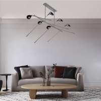 Люстра «6 клюшек» 120 × 73 см, 6 × 10 Вт, алюминий, пластик, свечение тёплое белое Люстра «6 клюшек» 120 × 73 см, 6 × 10 Вт, алюминий, пластик, свечение тёплое белое