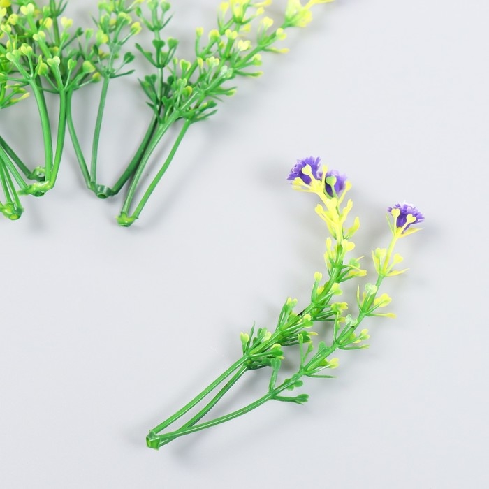 Декор для творчества "Агапантус" набор 6 шт фиолетовый 9,5 см