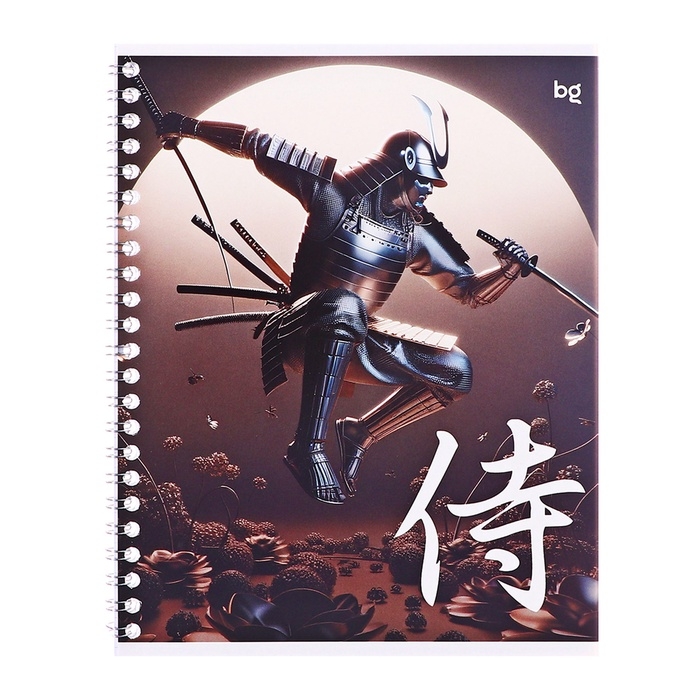 Тетрадь 48 листов в клетку, на гребне, Тетрадь 48 листов в клетку, на гребне, "Доспехи", обложка мелованный картон, МИКС