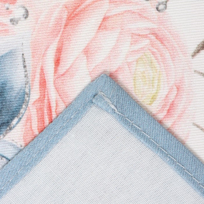 Полотенце Полотенце "Этель" Christmas flowers 40х73 см, СОРТ 2, 100% хл, саржа 190 гр/м2