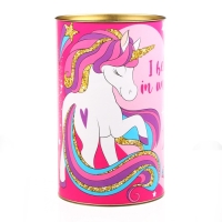 Копилка металлическая, 20,5 см х 12 см х 12 см, XXL "На приключения, развлечения и вкусняшки", Минни и Единорог Копилка металлическая, 20,5 см х 12 см х 12 см, XXL "На приключения, развлечения и вкусняшки", Минни и Единорог