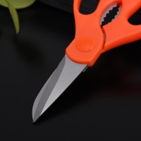 Ножницы кухонные Доляна &laquo;Ловкач&raquo;, 19 см, цвет оранжевый