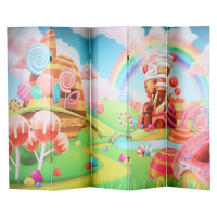 Ширма "Сладкая страна", 250 х 160 см