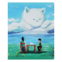 Тетрадь 48 листов в клетку на скрепке View, обложка мелованный картон, ламинация SoftTouch, МИКС Тетрадь 48 листов в клетку на скрепке View, обложка мелованный картон, ламинация SoftTouch, МИКС