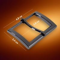 Пряжка для ремня, 4,8 &times; 3,4 см, 38 мм, цвет чёрный никель