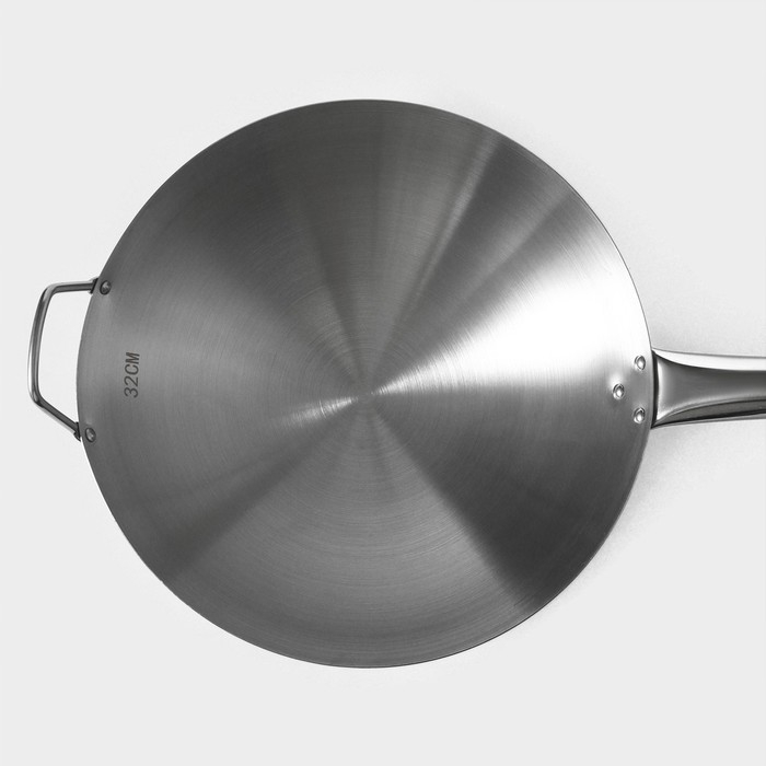 Сковорода-Wok Hanna Kn&ouml;vell из нержавеющей стали Chief, d=32 см, с ручкой