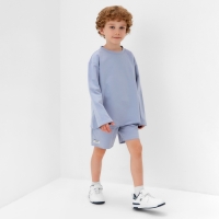 Футболка детская с дл.рукавом  KAFTAN, р. 32 (110-116 см), серый