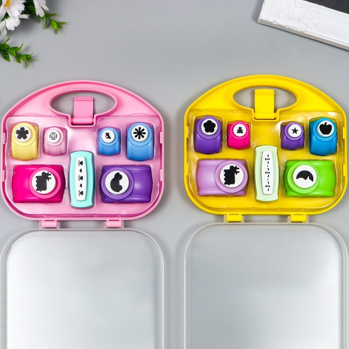 Набор фигурных дыроколов в сундучке (набор 7 шт) МИКС 17х19х4,5 см Набор фигурных дыроколов в сундучке (набор 7 шт) МИКС 17х19х4,5 см