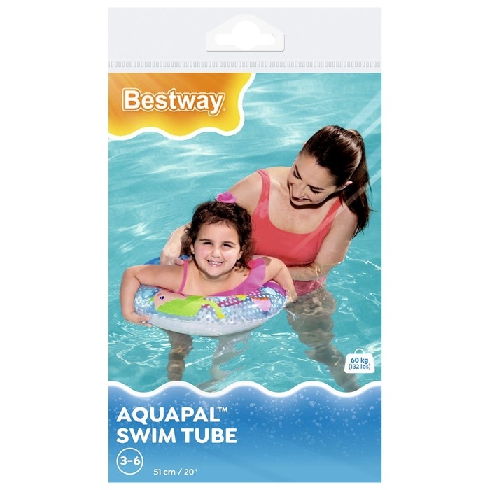 Круг надувной для плавания &laquo;Морские приключения&raquo;, d=51 см, от 3-6 лет, цвет МИКС, 36113 Bestway