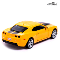 Машина металлическая CHEVROLET CAMARO, 1:32, открываются двери, инерция, цвет жёлтый Машина металлическая CHEVROLET CAMARO, 1:32, открываются двери, инерция, цвет жёлтый