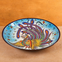 Ляган Риштанская Керамика "Жар-птица", 37 см Ляган Риштанская Керамика "Жар-птица", 37 см