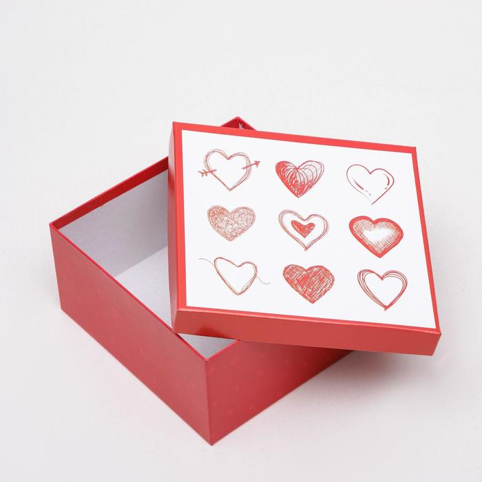 Набор коробок 6 в 1 "Признание в любви", 25,5 х 25,5 х 13 - 16 х 16 х 8 см