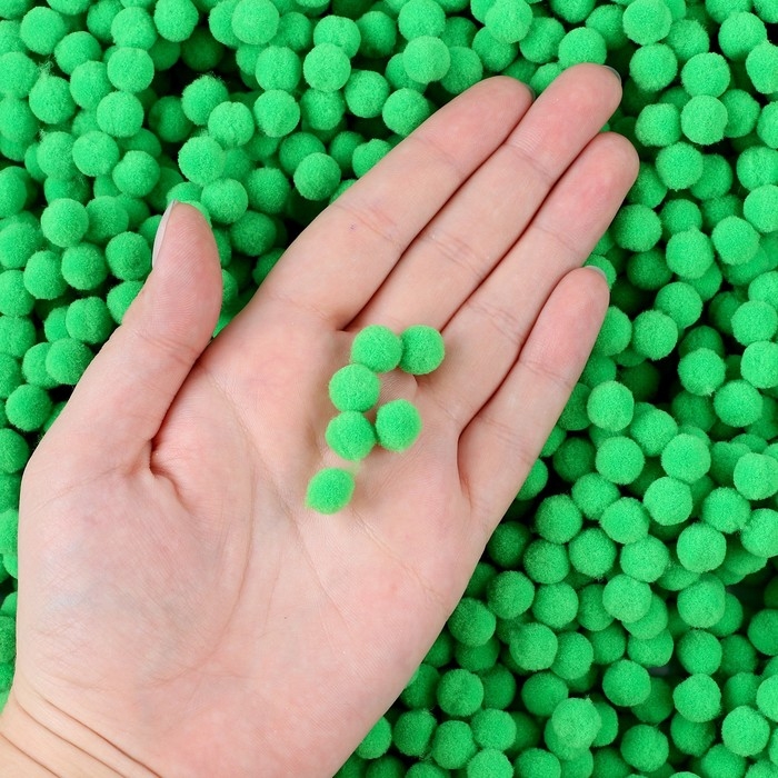 Набор деталей для декора &laquo;Бомбошки&raquo;, набор 5000 шт., размер 1 шт. &mdash; 1 см, цвет зелёный