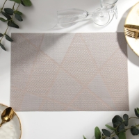 Салфетка на стол Доляна, цв.серый, 45*30см Салфетка на стол Доляна, цв.серый, 45*30см