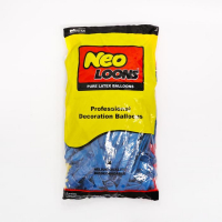 Шар для твистинга латексный 350", перламутровый, набор 100 шт., цвет сапфирово-голубой