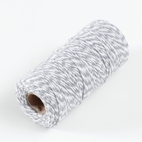 Пряжа 100% целлюлоза "Softino Raffia Color Melange" кручёная, серая 100м &plusmn;2м 87 гр