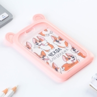 Чехол для бейджа с ушками &laquo;Мишка&raquo;, 7 х 12 см