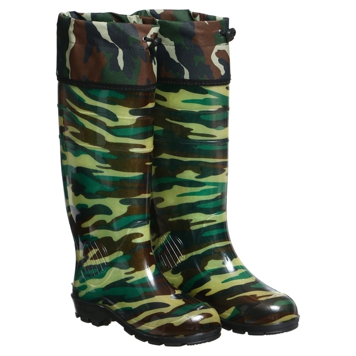 Сапоги мужские С-25РМ, ПВХ, камуфляж, размер 43