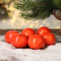 Основа для творчества и декора &laquo;Мандарин&raquo; набор 6 шт., размер 1 шт: 5,5&times;5,5&times;4 см