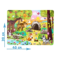 Пазлы с окошками «В лесу», 30 деталей Пазлы с окошками «В лесу», 30 деталей