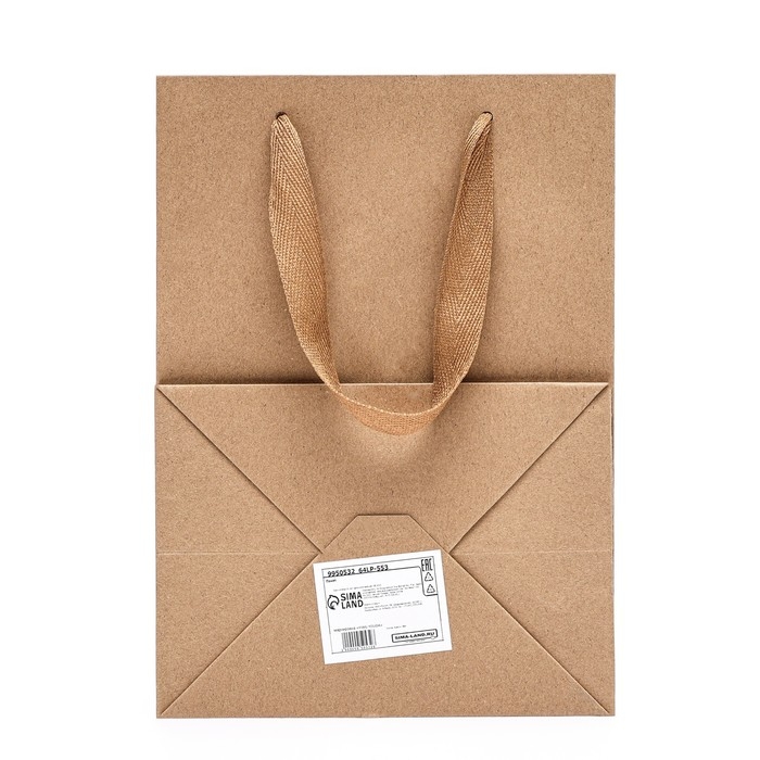 Пакет подарочный, с окном, 25 х 18 х 13 см, крафт Пакет подарочный, с окном, 25 х 18 х 13 см, крафт