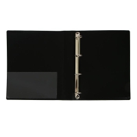 Папка на 4 кольцах А4, Calligrata, 40 мм, 700 мкм, внутренний карман, карман на корешок, черная Папка на 4 кольцах А4, Calligrata, 40 мм, 700 мкм, внутренний карман, карман на корешок, черная