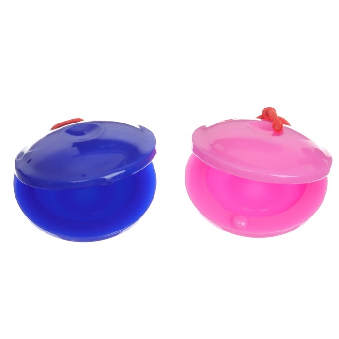 Кастаньеты «Музыка», 2 шт., музыкальный инструмент, цвет МИКС, Крошка Я Кастаньеты «Музыка», 2 шт., музыкальный инструмент, цвет МИКС, Крошка Я