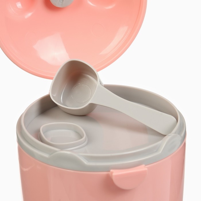 Контейнер для детского питания Мишка 1, 250 мл, цвет розовый Контейнер для детского питания Мишка 1, 250 мл, цвет розовый