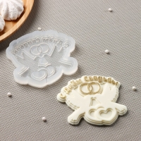 Силиконовая форма «С днём свадьбы», 10×8,5 см, цвет прозрачный Силиконовая форма «С днём свадьбы», 10×8,5 см, цвет прозрачный