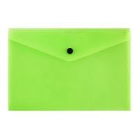 Набор папок-конвертов на кнопке 12 штук, А5, 150 мкм, Calligrata Neon, полупрозрачные, неоновый микс