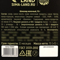 Шоколад молочный &laquo;Деньги&raquo;, 70 г.
