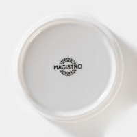 Банка для хранения сыпучих продуктов Magistro Rodos, 600 мл, 12,5&times;15,4 см, фарфоровая, цвет белый