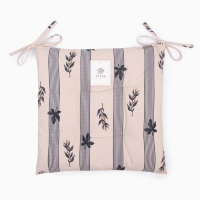 Сидушка на стул  Этель "Leaves"  42х42см, 100% хлопок, репс 220 гр/м2