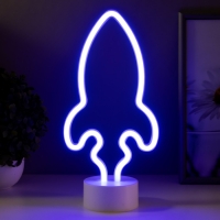 Ночник "Ракета" LED от батареек 3АА (не в комплекте) 14,5х8,5х26,8 см RISALUX