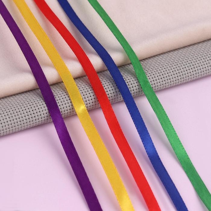 Набор атласных лент «Радуга», 5 шт, размер 1 ленты: 6 мм × 23 ± 1 м Набор атласных лент «Радуга», 5 шт, размер 1 ленты: 6 мм × 23 ± 1 м