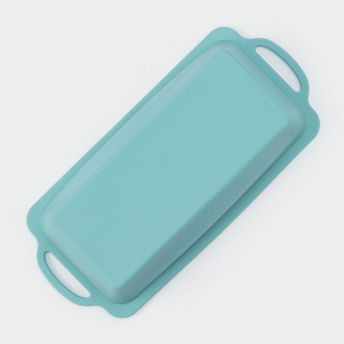 Форма для выпечки «Хлеб», силикон, 31,5×14×6,5 см, цвет бирюзовый Форма для выпечки «Хлеб», силикон, 31,5×14×6,5 см, цвет бирюзовый