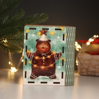 Новогодняя шкатулка-книга "Мишка" 14х12х5 см Новогодняя шкатулка-книга "Мишка" 14х12х5 см