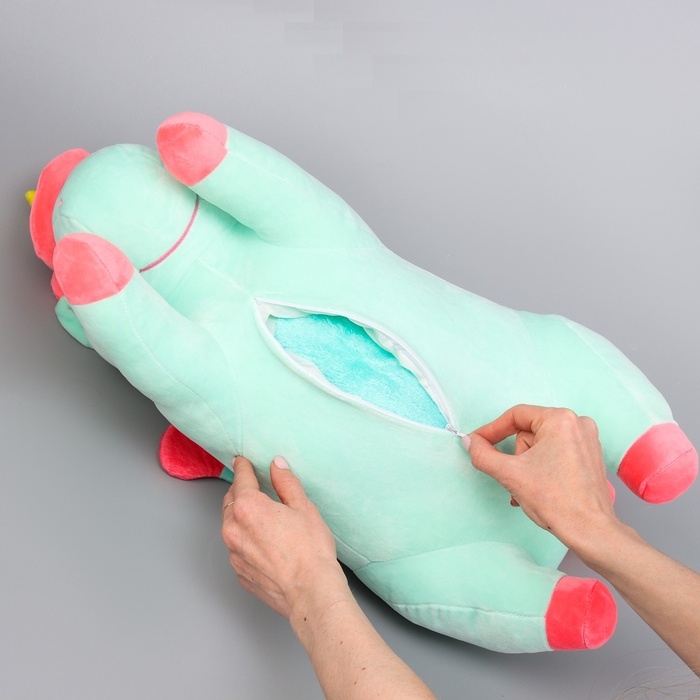 Шкурка мягкой игрушки Шкурка мягкой игрушки "Единорог" с пледом, 50 см, цвет голубой