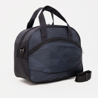 Чемодан малый 37 л (S), с расширением, сумка дорожная на молнии, цвет чёрный